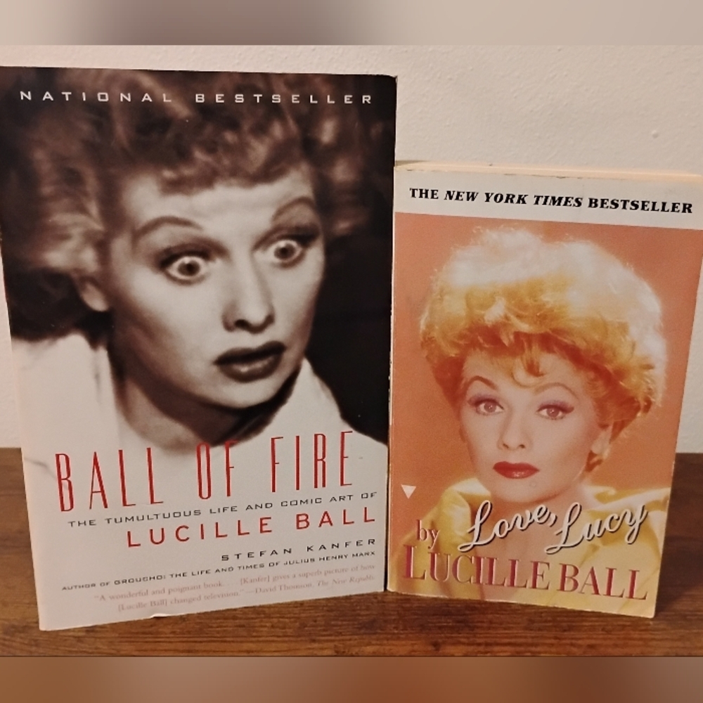 Lucille Ball Book Set - "Ball Of Fire" & "Love, Lucy"